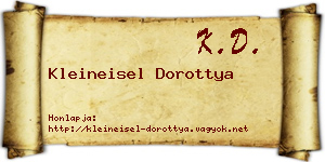 Kleineisel Dorottya névjegykártya