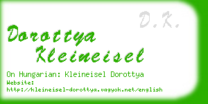 dorottya kleineisel business card